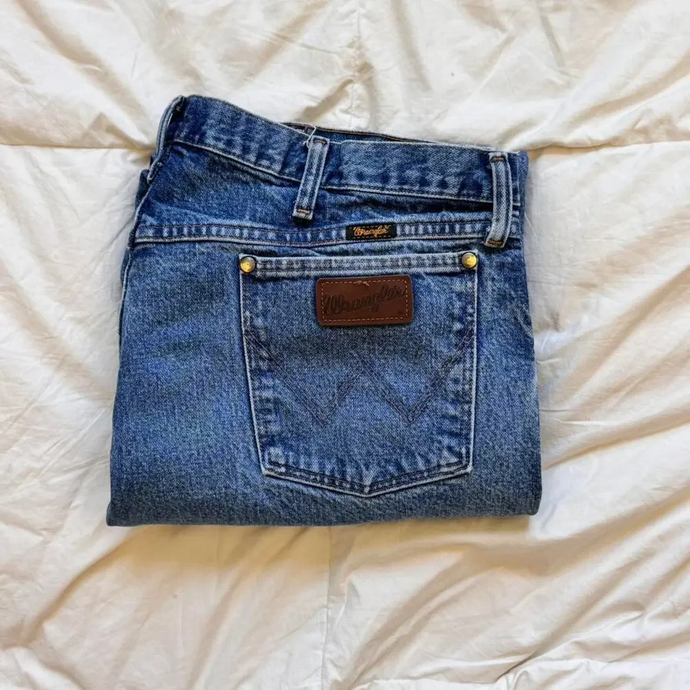 wrangler Regular fit mid‎ rise tapered jeans heavyweight 40x30 47MWZDS casual